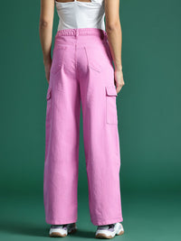 DressBerry Women Straight Fit Stretchable Cargo Jeans
