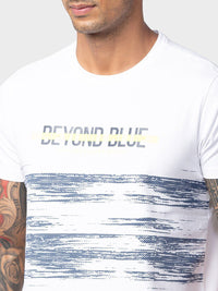 SPYKAR Men Striped Slim Fit Cotton T-shirt