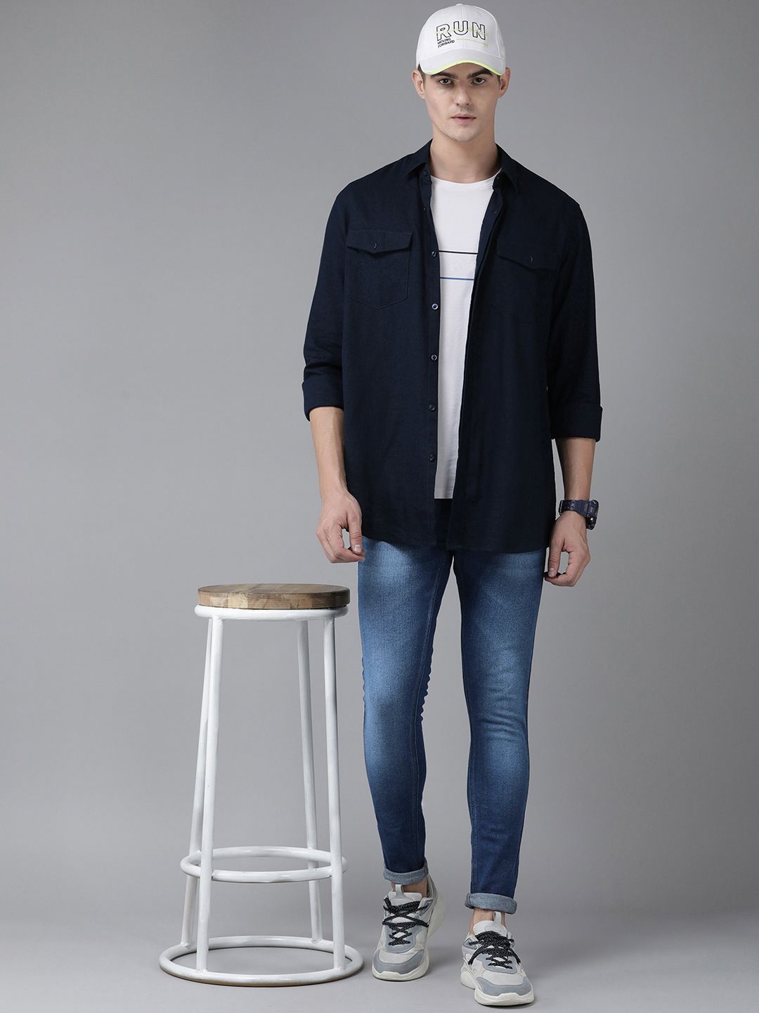 SPYKAR Men Super Skinny Fit Low-Rise Heavy Fade Stretchable Jeans