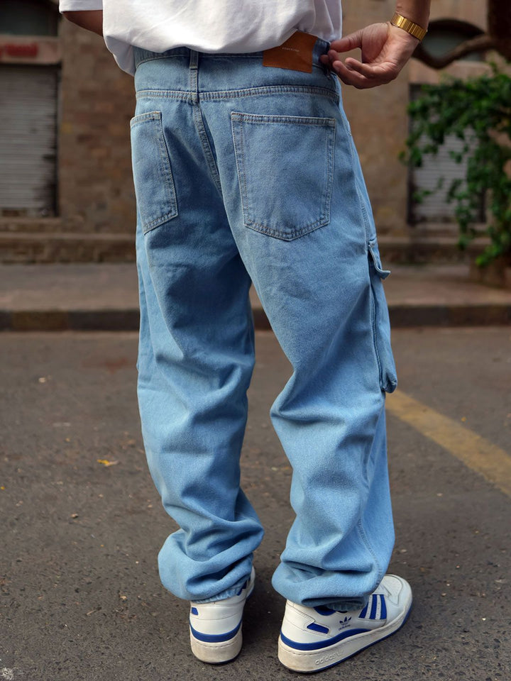 Powerlook Men Relaxed Loose Fit Cargos