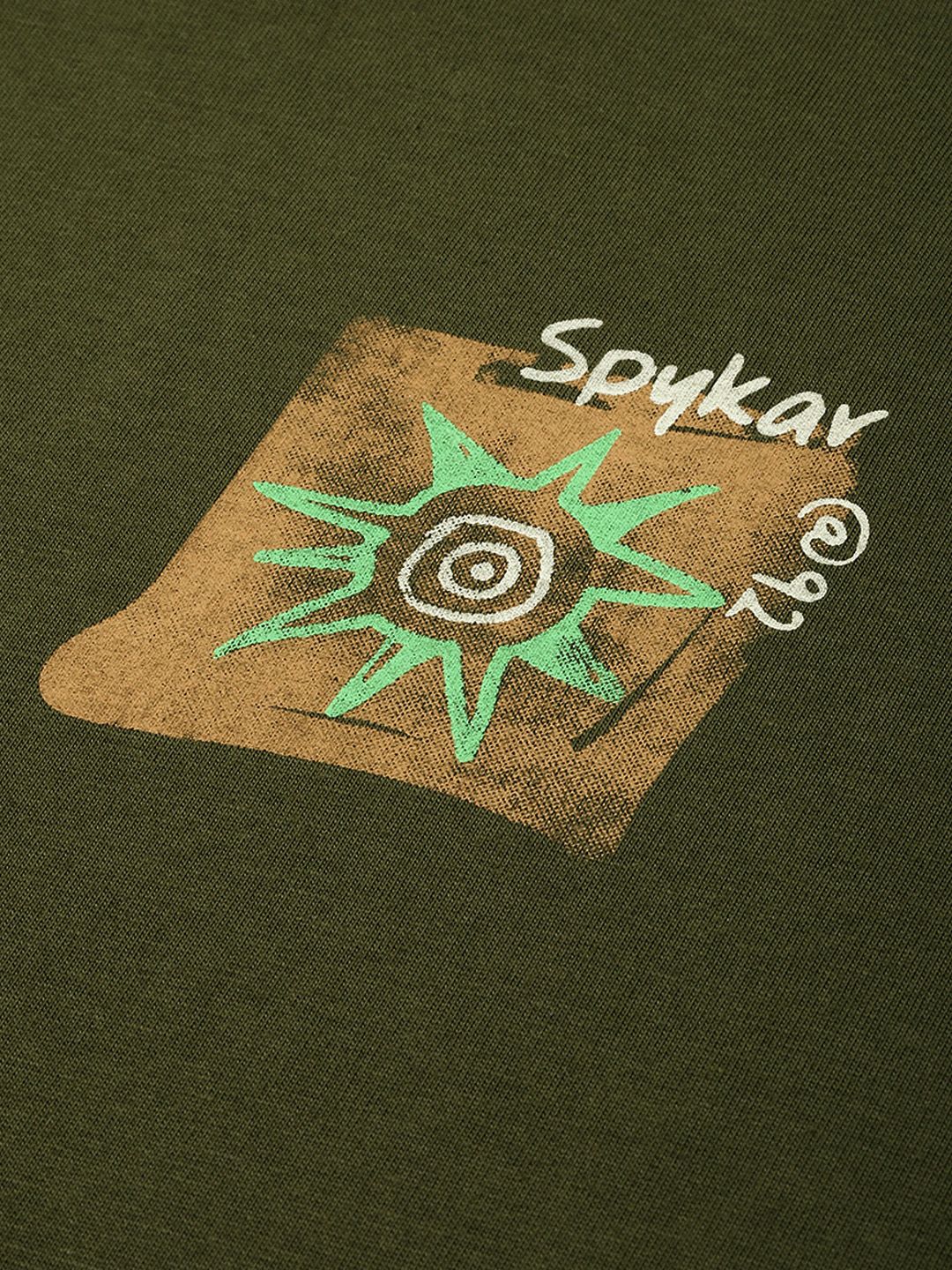 SPYKAR Typography Printed T-shirt