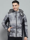 Monte Carlo Men Hooded Colourblocked Casual Lightweight Puffer Jacket