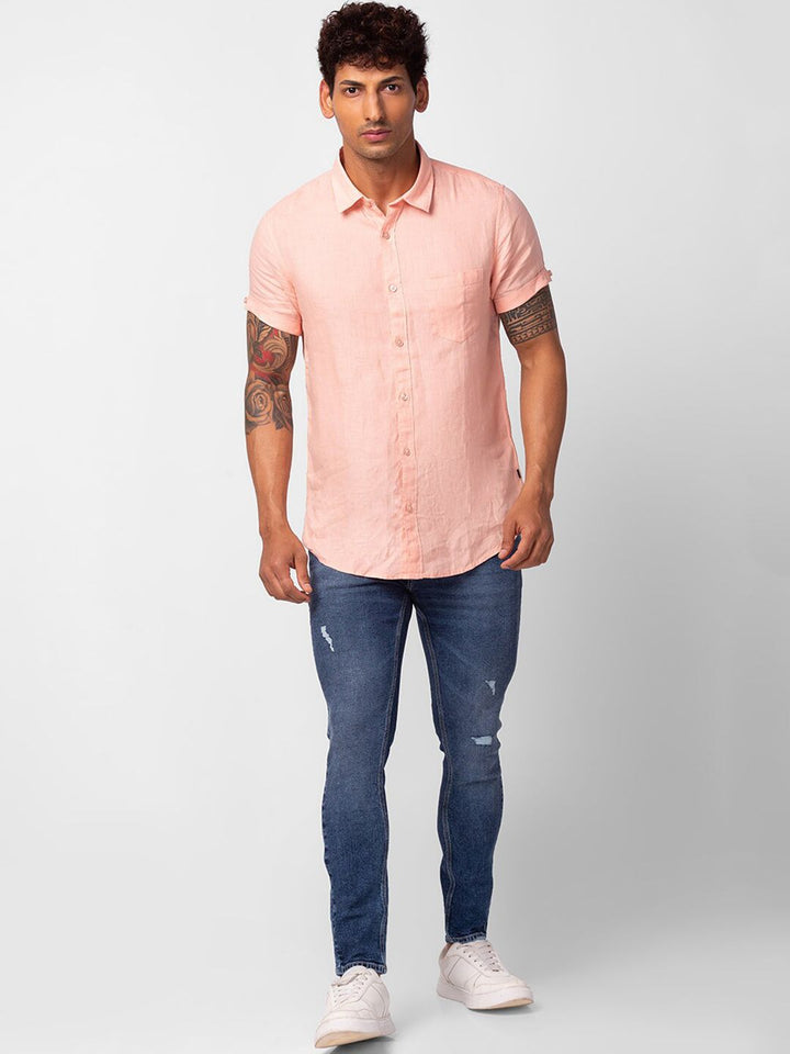 SPYKAR Men Tapered Fit Low Distress Light Fade Stretchable Jeans