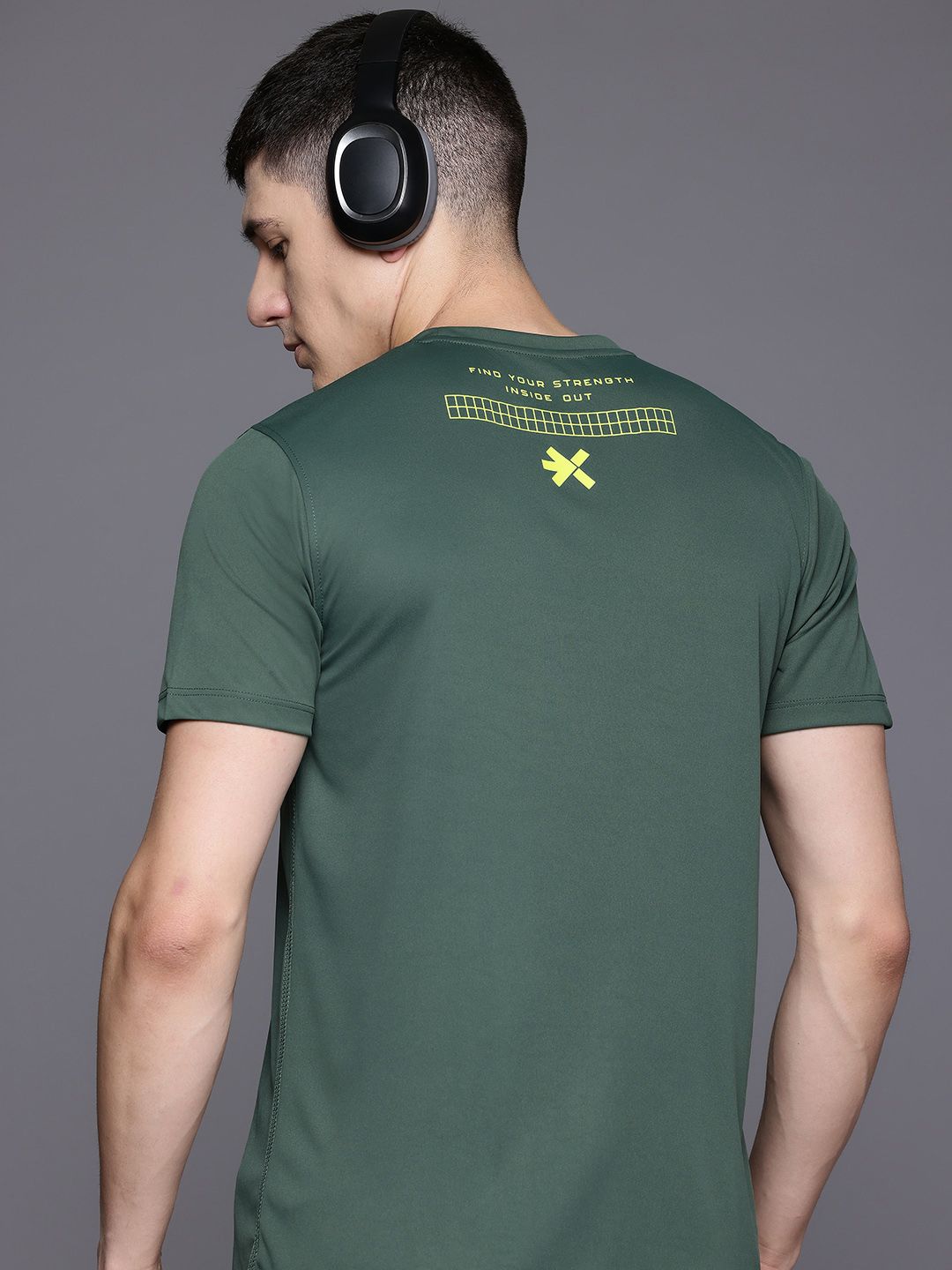 HRX by Hrithik Roshan Typography Printed Training T-shirt