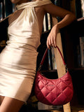 Lino Perros Baguette Shoulder Bag with Quilted Detail