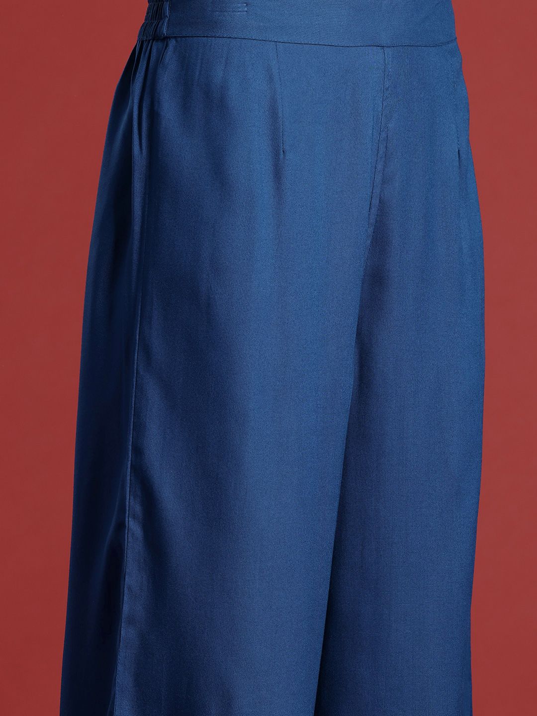 Anouk Sleeveless A-Line Kurta with Palazzos & With Dupatta