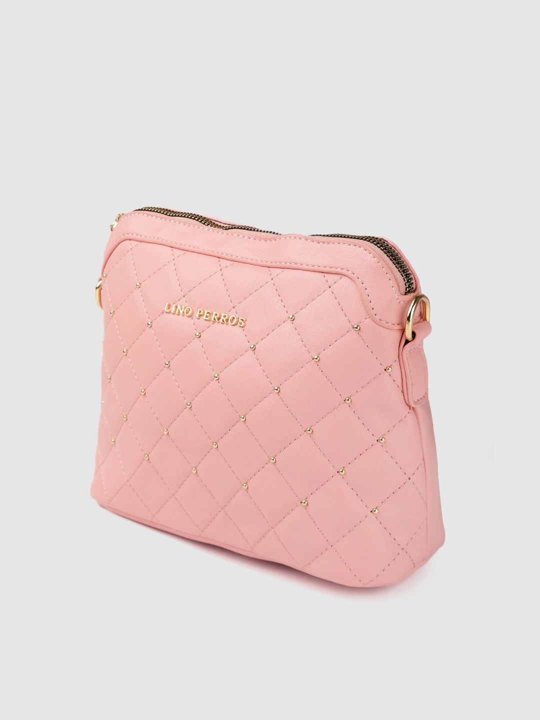 Lino Perros Women Pink Quilted Sling Bag