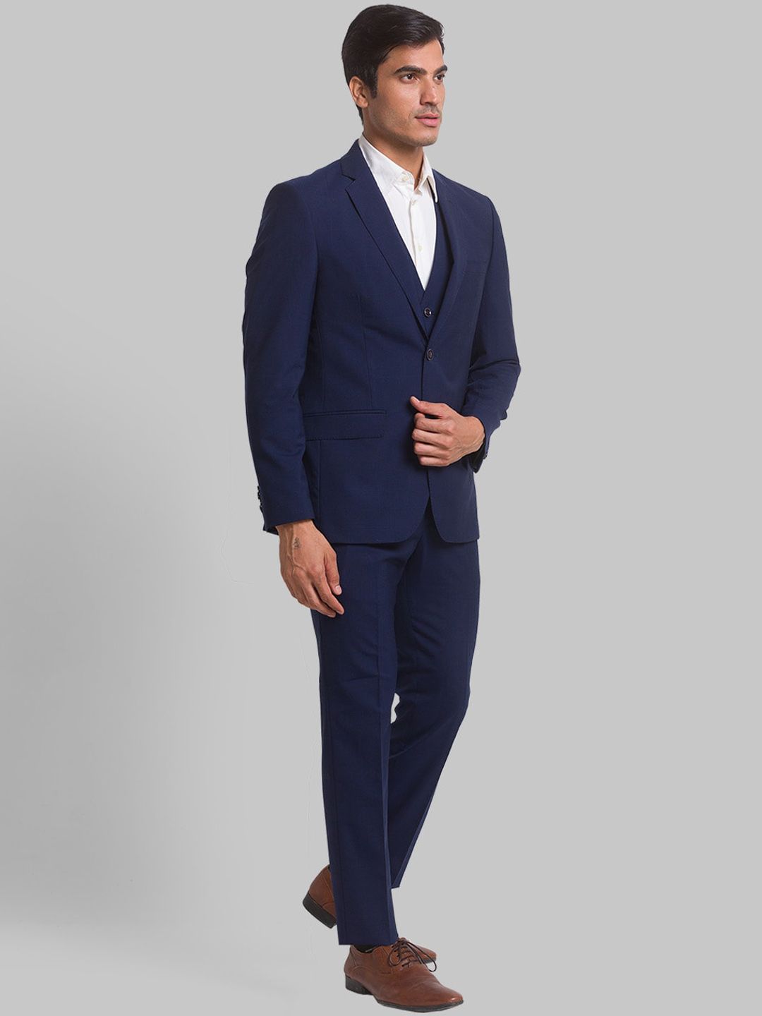 Park Avenue Single-Breasted Super Slim-Fit 3-Piece Formal Suit