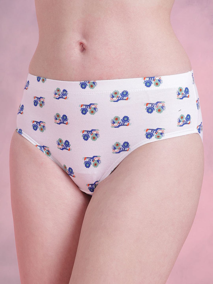 DressBerry Pack of 3 Printed Basic Briefs DRM-DB-PAN02D-TBC