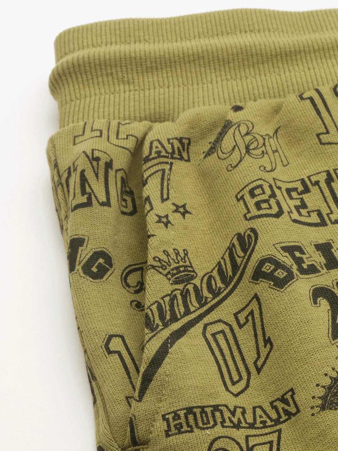 Being Human Men Pure Cotton Typography Printed Regular Shorts