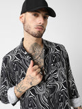 VASTRADO Men Classic Slim Fit Opaque Printed Casual Shirt