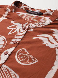 DressBerry Floral Print Drop-Waist Dress