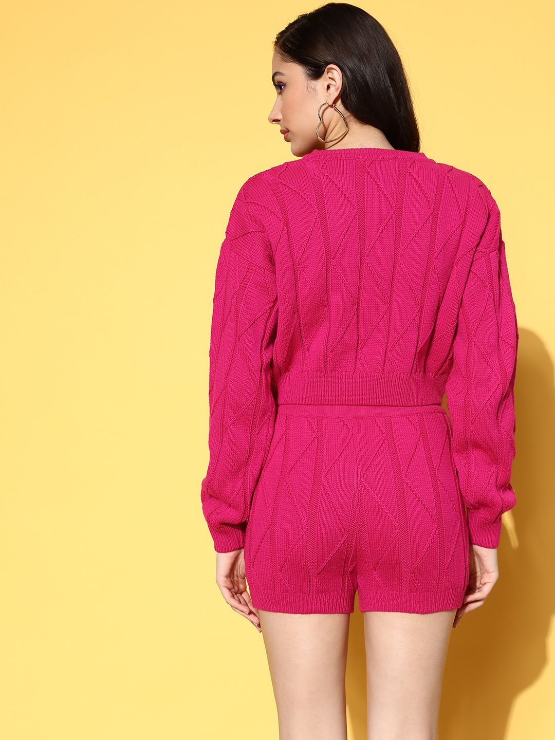 Berrylush Women Solid Winter Co-Ord Set
