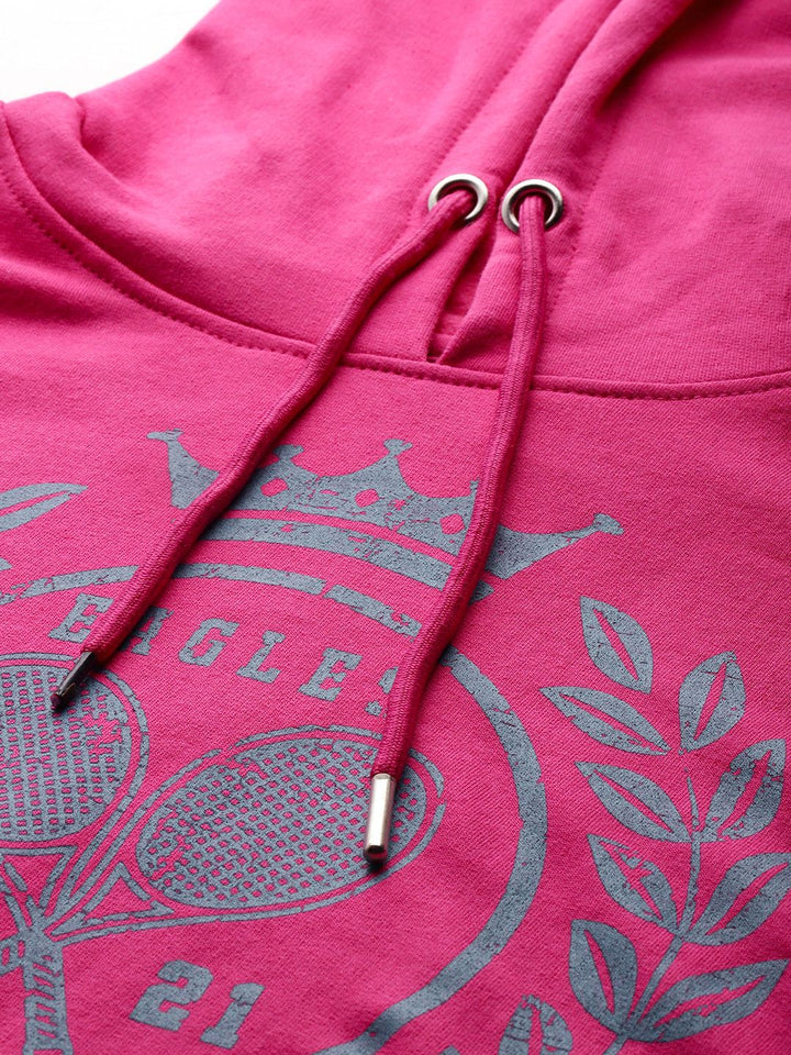 DressBerry Hooded Printed Sweatshirt