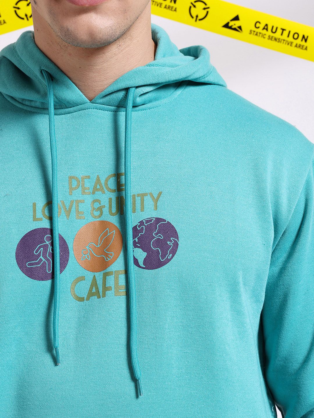 The Indian Garage Co Graphic Printed Hooded Pullover Sweatshirt