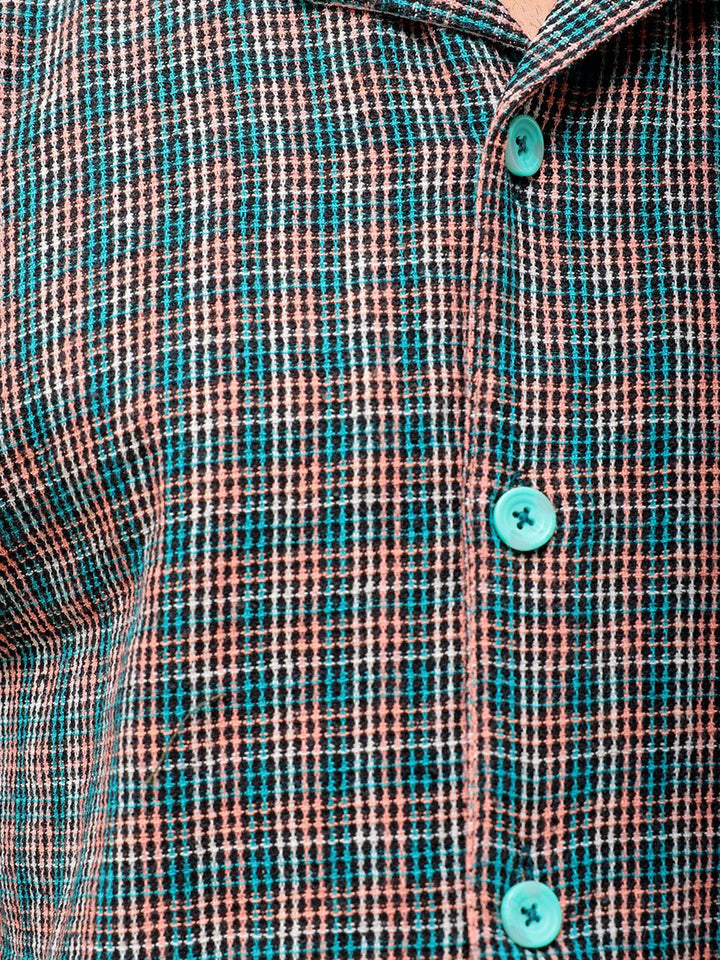 The Indian Garage Co Men Relaxed Fit Checked Resortwear Shirt