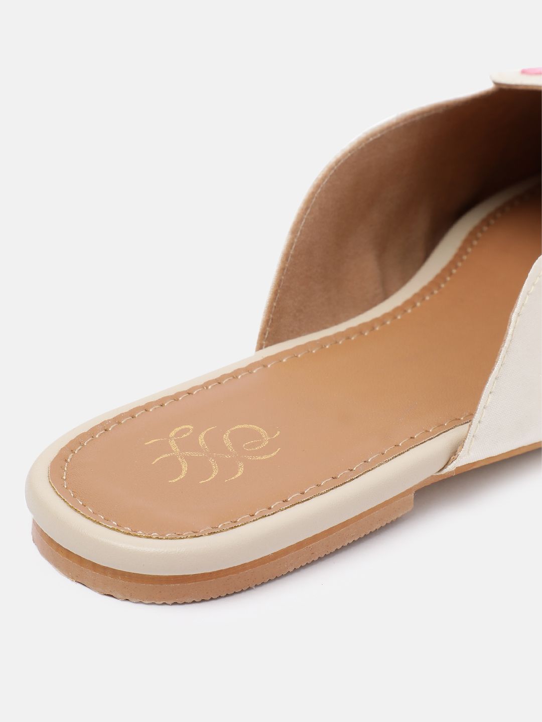 House of Pataudi Embroidered Detailed Mules