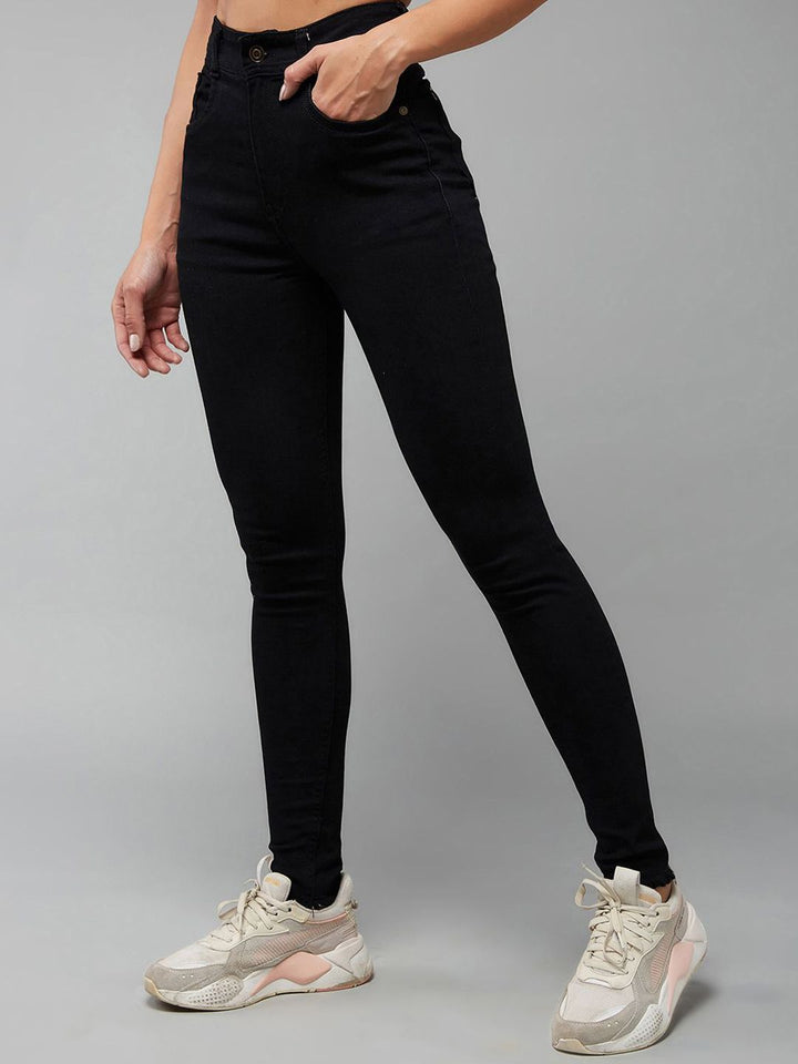 Miss Chase Women Slim Fit High-Rise Clean Look Stretchable Jeans