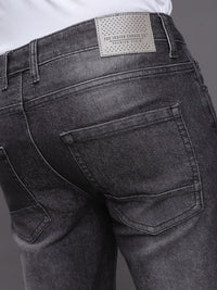 The Indian Garage Co Men Black Slim Fit Mid-Rise Clean Look Jeans