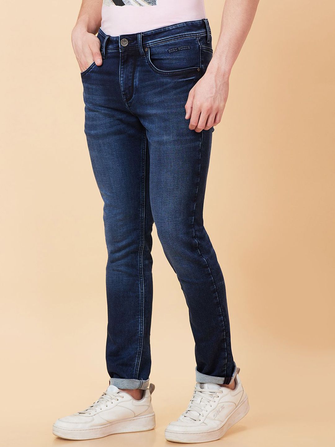 Being Human Men Slim Fit Heavy Fade Jeans