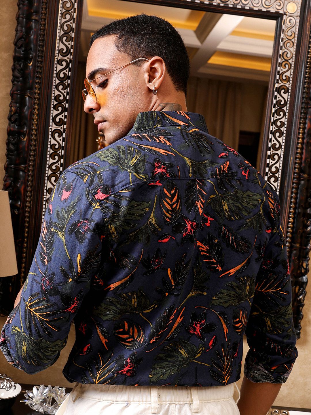 The Indian Garage Co Men Slim Fit Indie Printed Resortwear Shirt