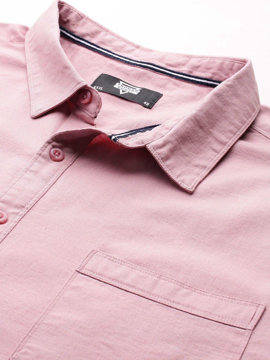 Thomas Scott Men Plus Size Premium Pure Cotton Casual Shirt