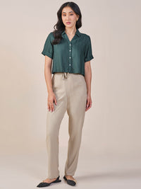 AND Women Mid Rise Regular Fit  Trousers
