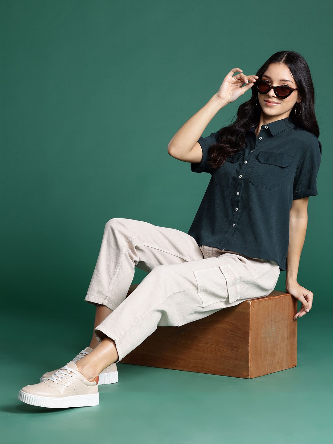 DressBerry Textured Casual Shirt