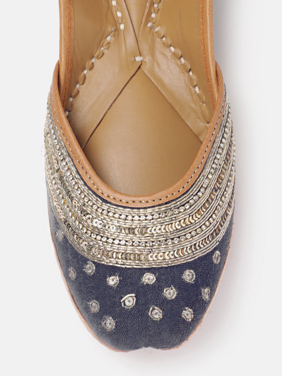 House of Pataudi Women Embellished Ethnic Mojaris