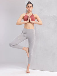 HRX by Hrithik Roshan Styled Back Lightly Padded Rapid-Dry Yoga Bra