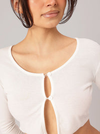 DressBerry Snowy Luxe Crop Ribbed Co-Ord
