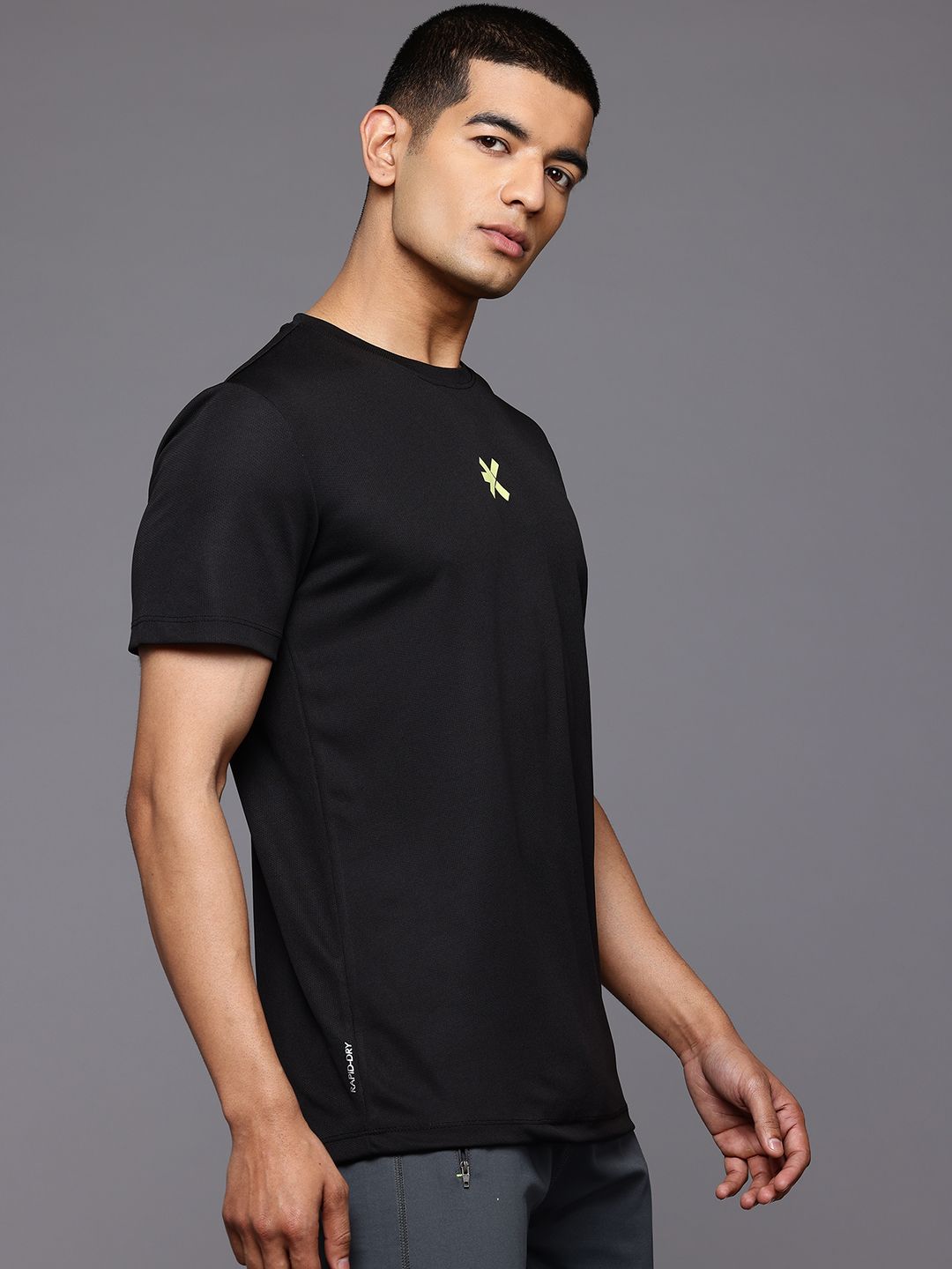 HRX by Hrithik Roshan Typography Printed Rapid-Dry Running T-shirt