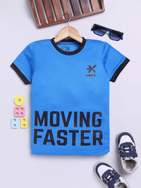 HRX by Hrithik Roshan Boys Typography Printed Rapid Dry T-shirt