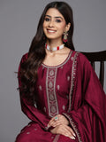 Indo Era Ethnic Motifs Embroidered Regular Sequinned Kurta with Trousers & Dupatta