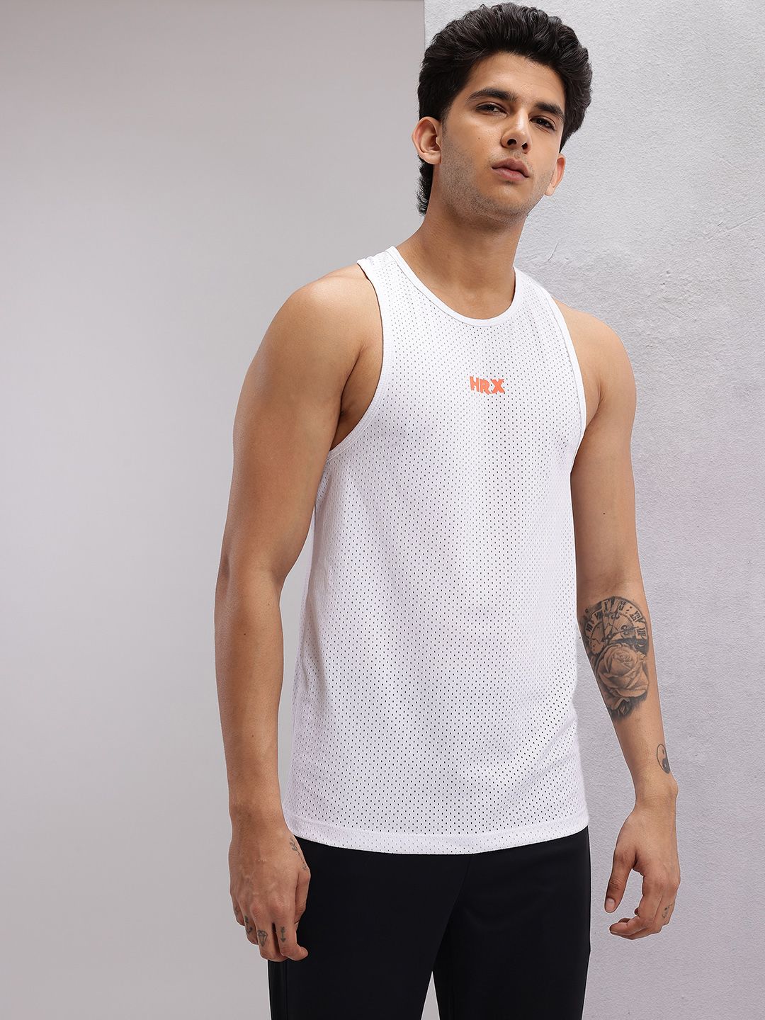 HRX by Hrithik Roshan Perforated Rapid-Dry Training T-shirt