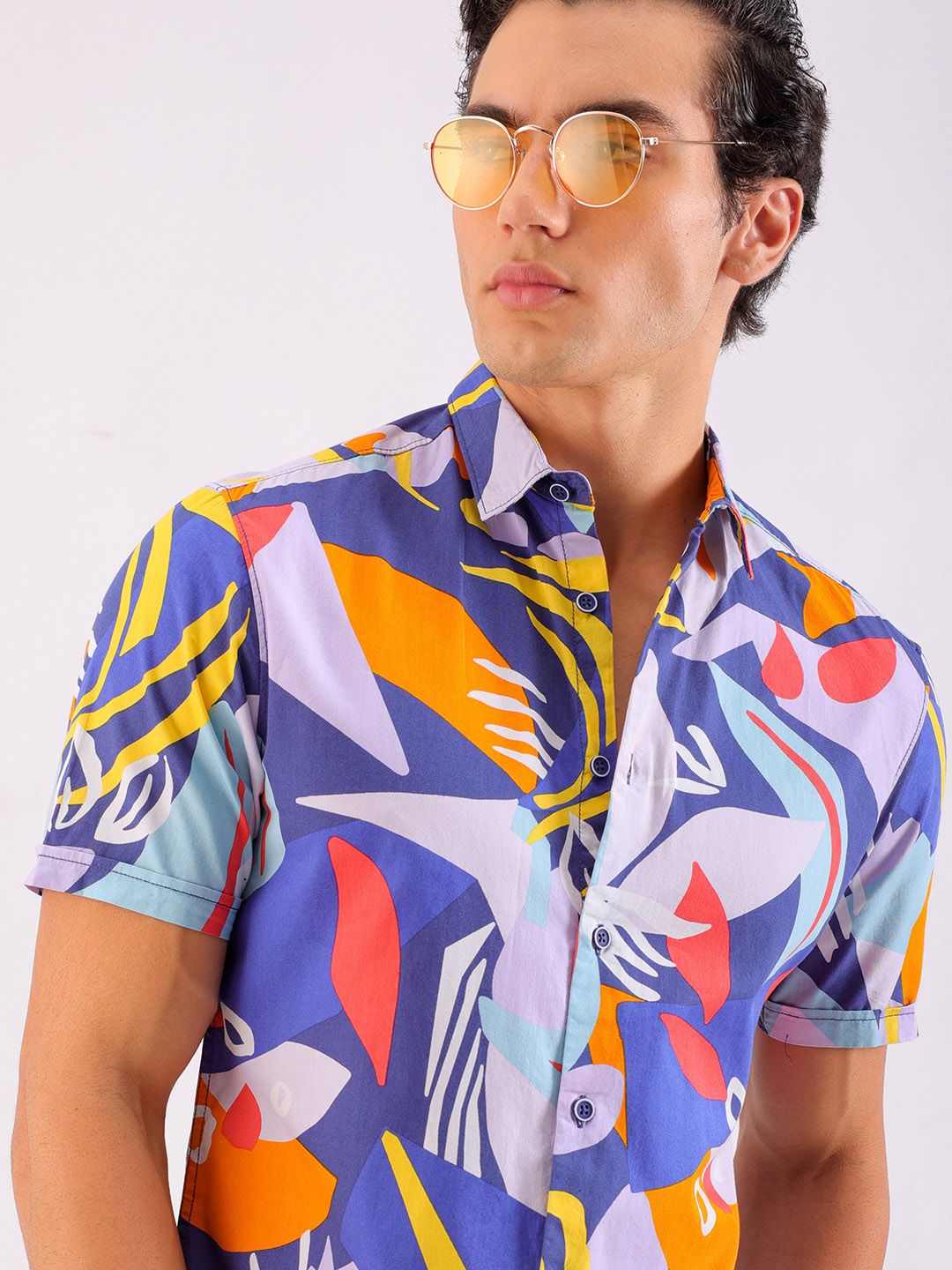 The Indian Garage Co Men Slim Fit Opaque Printed Casual Shirt