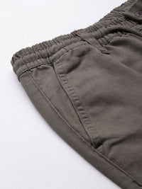The Indian Garage Co Men Grey Slim Fit Chinos Trousers