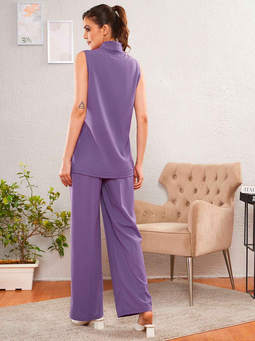 SASSAFRAS worklyf Sleeveless Blazer With Trousers Co-Ords