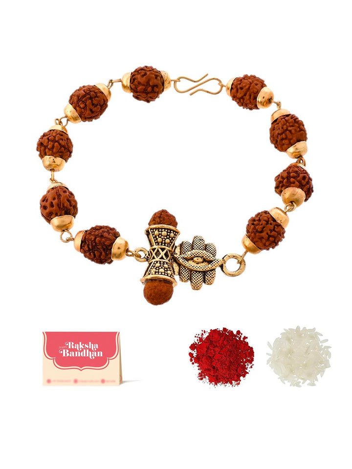 Voylla Ethnic Rudraksha Beads Rakhi