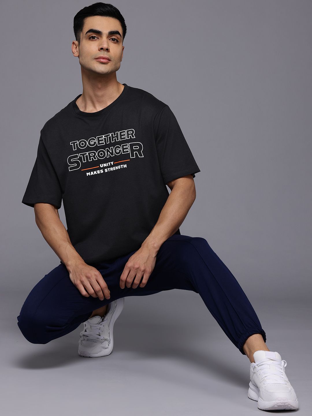 HRX by Hrithik Roshan Typography Printed Training T-shirt