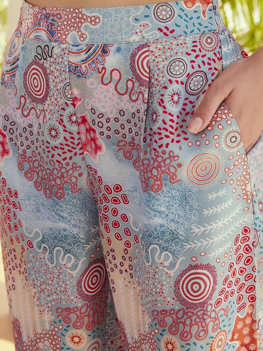 Athena Women Printed Shirt Collar Neck Shirt With Trousers Co-Ords