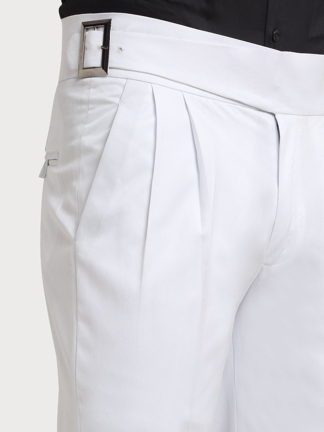 KLOTTHE Men Cotton Rich Solid Slim Fit Italian Gurkha Pants