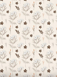 BOMBAY DYEING Brown Vintage Printed Pure Cotton 180 TC  Bedsheet Set 1.52 m X 2.28 m