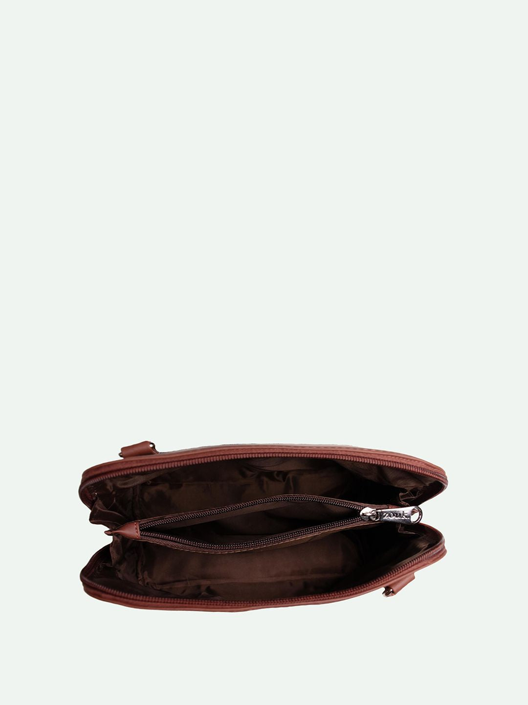 ZOUK Striped Structured Sling Bag