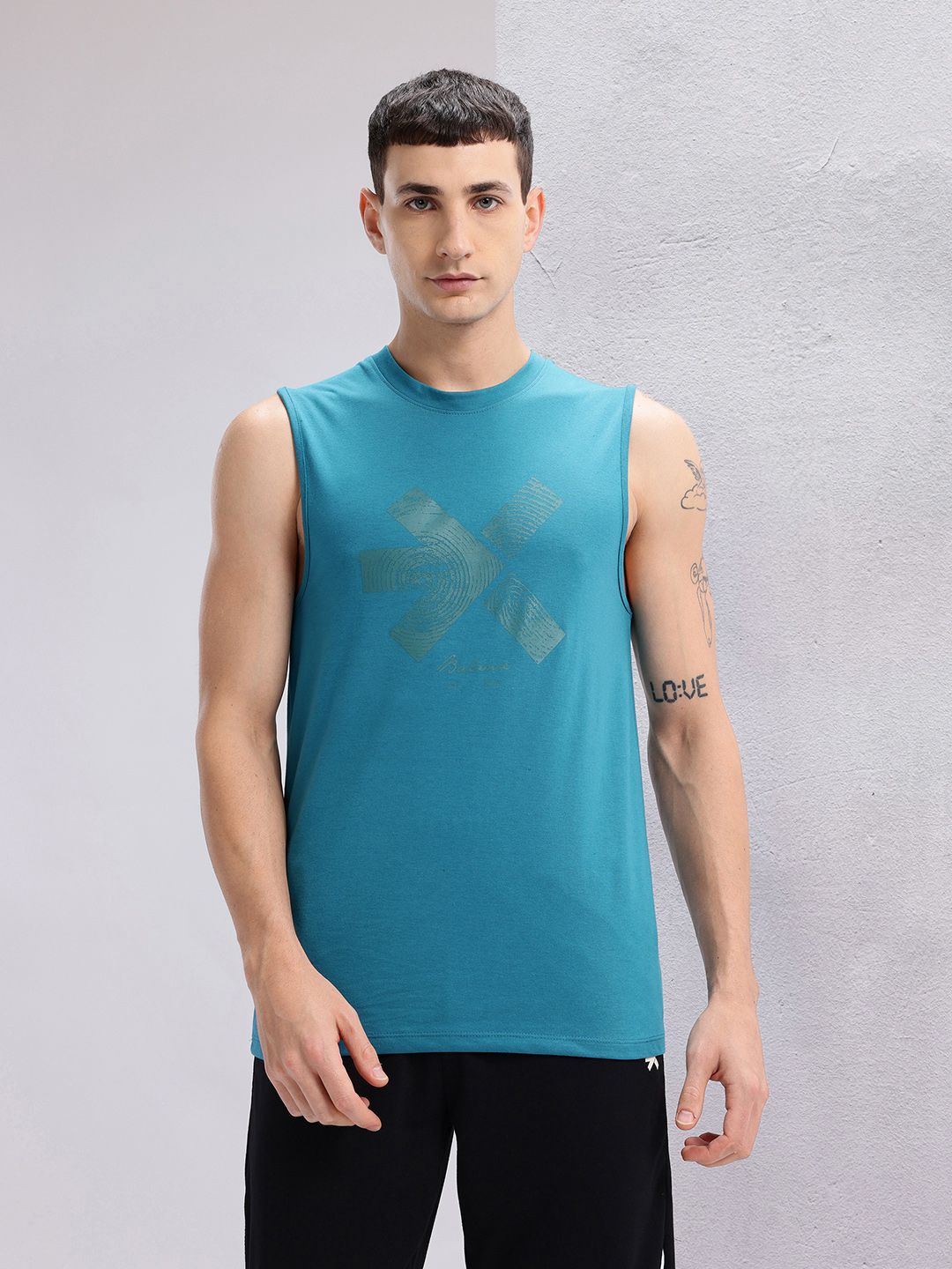 HRX by Hrithik Roshan Brand Logo Print Yoga T-shirt