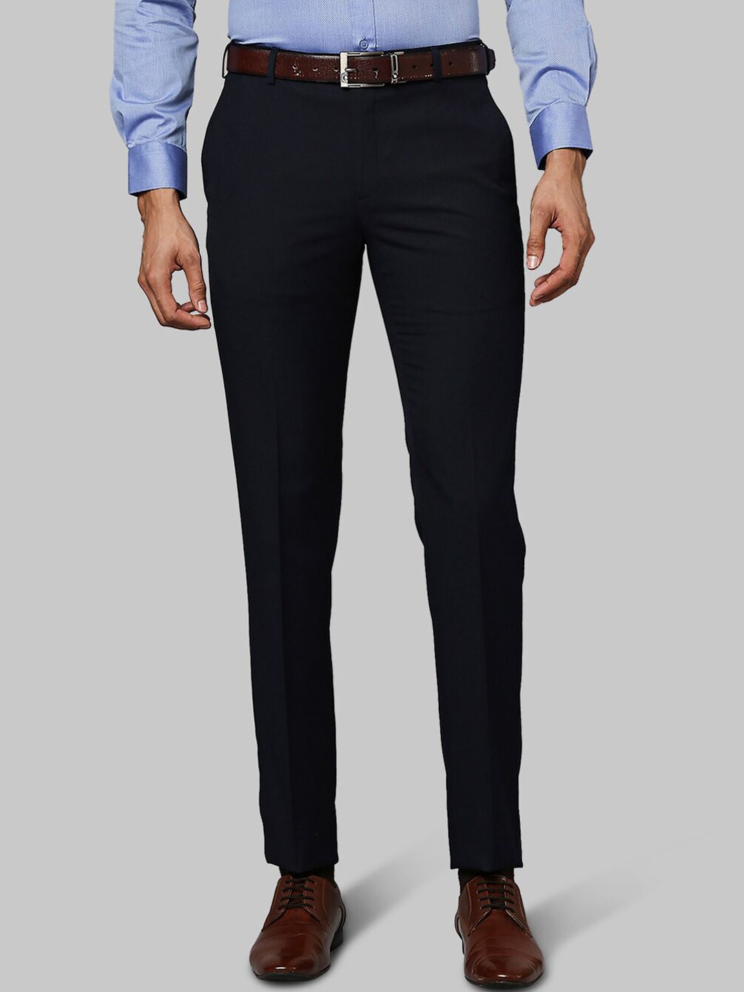 Raymond Men Blue Slim Fit Trousers