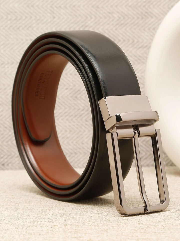 Teakwood Leathers Men Leather Reversible Formal Belt