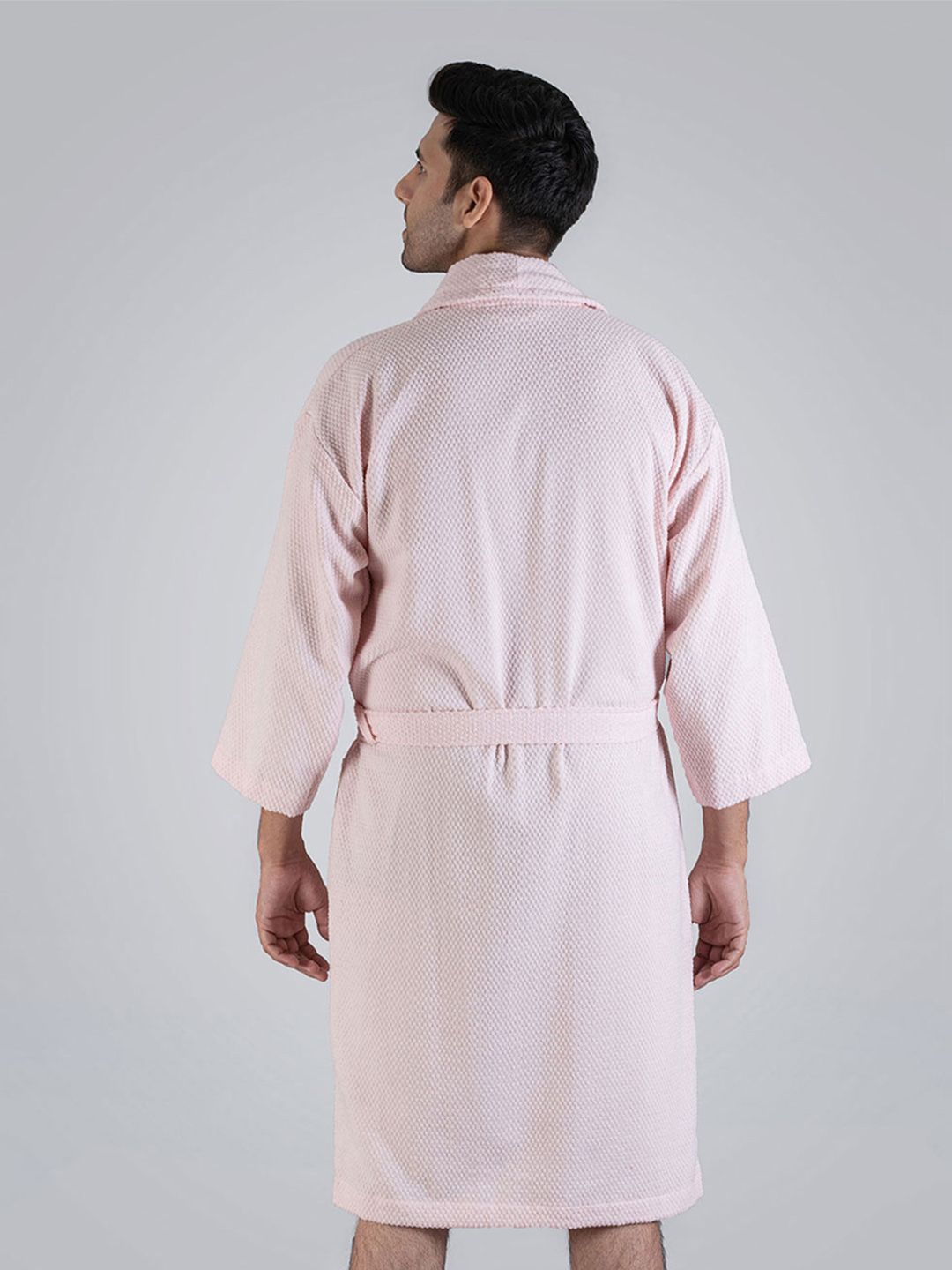 MYTRIDENT Urban Comfort Unisex Pink 240 GSM Pure Cotton Bath Robe