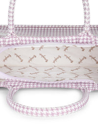 Berrylush Checked Structured Handheld Bag
