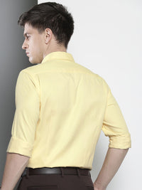 The Indian Garage Co. X Luxe Men Solid Slim Fit Opaque Formal Shirt